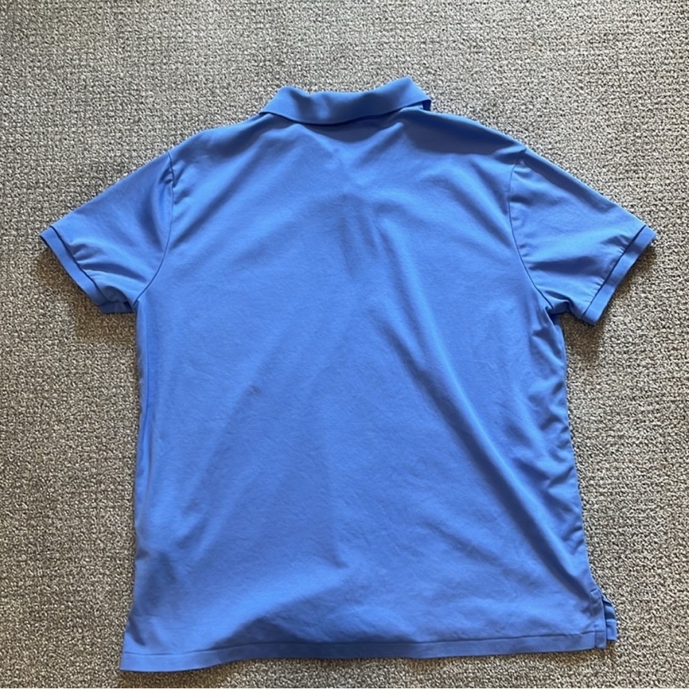 Polo by Ralph Lauren Men's Blue Polo Shirt - Picture 3 of 5